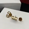 Luxe ontwerper Gold Earring Stud voor dames dames mode oorstudie sieraden vrouw klassieke hangers letters letters hoep oors studs 2303241bf