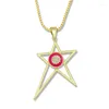 Chains High Polished Large Star Necklace Present For Sister Original Bohemian Stars Luck Pendant Necklaces Drop Oil Accesorios Dorados