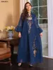 Vêtements ethniques Abayas pour femmes Dubaï Luxury Ramadan Muslim Robe de mode Caftan Marocain Party de mariage Occasions