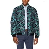 Mäns jackor Business Style Men's Lapel Jacket Tryck MAN Kort flygande rockar Retro Mönster Casual Africa Clothing