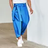 Erkekler Pantolon 2023 Yaz Erkek Moda Düz Renk Çizme Sıradan Harem Pantolon Gevşek Geniş Bacak Pantolon Pantolon Artı Boyut 3xl