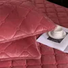 Yatak Pad Peluş Kalınca Kapitone Yatak Kapağı Sıcak yumuşak kristal pamuklu yatak tabağı kapitone yatak takılmış tabaka sipariş yastık kılıfları 230324