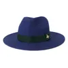 Sombreros de paja de moda, sombrero de cubo de lujo para hombres y mujeres, gorra de Jazz de Color sólido, gorras superiores, sombrero de Panamá de diseñador con cinta roja y verde