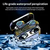 Mobiltelefonörlurar TWS Trådlös Bluetooth 52 hörlurar Stereo Sport Waterproof Earhook med mikrofonladdningsruta 230324