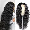Women's wig front lace chemical fiber long curly hair big wave wig false head cover black matte silk230323