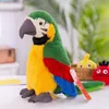 Plush dockor Cartoon Parrot Electric Talking Toy S ing Record Receats Waving Wings Electroni Bird fylld som gåva för barn 230323