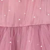 Mädchen Kleider Kleinkind Mädchen Perlen Kleid Für Kinder Boutique Tüll Prinzessin Off Schulter Party Kleid Elegantes Kleines Kostüm