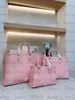 totes onthego gm mm pm designer sacos mulheres bolsa bolsas em relevo flor monogramas mulheres bolsa bolsa senhora tote ombro feminino em movimento mini 2023