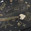 Klassiekers koperen koperen hang ketting ketting vrouwen die nooit vervagen sier vergulde hartontwerper dubbele letter kettingen choker hangers bruiloft sieraden liefde geschenken