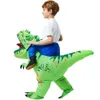 Cosplay Enfants T-Rex Dinosaure Gonflable Costume Enfant Anime Pourim Halloween Fête De Noël Cosplay Costumes Robe Costume pour Garçons Filles 230324