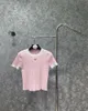 女性のニットTシャツ新しい夏4色女性エレガントニットシャツトップジャックムーブ織機oネック半袖カジュアルプルオーバー