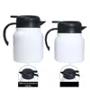 Sublimazione Caraffa termica per caffè Thermos in acciaio inossidabile 27oz 34oz Teiera a doppia parete con filtro per tè rimovibile Caffettiere calde luccicanti di grande capacità