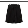 Mäns shorts 2023 Spring och sommar CP Casual Men's Pure Cotton Solid Color Fashion Round Lens Sports Straight
