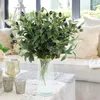 Dekorativa blommor konstgjorda olivträdgrenar med frukt lämnar bröllopspografi rekvisita inomhus arrangemang dekoration falsk växt