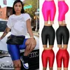 Women's Shorts US Women Stretch Biker Bike Workout Spandex Knee