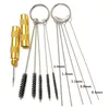 Professionelle Spritzpistolen 11 teile/satz Airbrush Pistole Düse Reinigung Kit Nadel Pinsel Set Reparatur Werkzeug