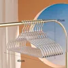 Cabides 10pcs Ins cabide anti-acrílico Glitter Clear Coat Crystal Roupas Organizador de guarda-roupa Rack de secagem para adultos