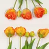 Ghirlande di fiori decorativi Tulipano in silicone Fiore artificiale Real Touch Bouquet 40CM Fiori decorativi per la casa di lusso Soggiorno Deco Flores Pianta finta 230324