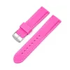 Switch ear plus wire silicone strap flat mouth 18mm20mm22mm24mm intelligent sports waterproof watch band for men and women