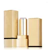 Storage Bottles Luxury Elegant Gold Square Empty Lip Lipgloss Lipstick Tubes Portable Cosmetic Containers Lips Tube 12.1 Cup Size