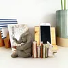 Dekorativa föremål Figurer Elefant och kanin Läsning Lärande staty Bookend Staty Decoration Harts Animal Statue Decoration Home Decor 230324