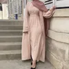 Этническая одежда Kaftan abaya dubai kimono cardigan turkey Ислам мусульманский хиджаб Длинное платье Абая для женщин халат Африка Африка.