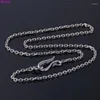 Kedjor Bocai Real S925 Sterling Silver Halsband Ancient Sweater Chain 2023 Fashion O-Chain Pure Argentum Jewelry for Men Women