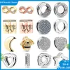 925 SIVER BEADS CHARMS PARA PANDORA CHARM BRACELES DE BRACELES DE SUPERIORES PARA MULHERES CABELA DE CLIP DE CLIPE DE CORROGEM DE CORA