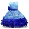 Robes de fille robe de fleur pour mariage bébé 3-8 ans tenues d'anniversaire filles pour enfants première Communion vêtements de fête pour enfants