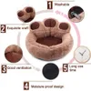 Söt Paw Pet Dog Nest Kennel Lovely Cat Sofa Bed Winter Soft Warm Cat Puppy Soffa Beds For Dogs Accessories