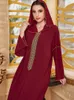 Ethnic Clothing Ramadan Eid Mubarak Red Abaya Dubai Arabic Turkey Islam Muslim Long Dress Abayas For Women Kaftan Niqab Robe Djellaba Femme 230324