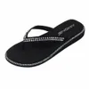 Terlik Aimone Yaz Kadınlar Flip Flops Muriel Kadınlar Çok Volor Rhinestone Düşük Topuk Sandalları Lady Beach Flip Flops Sıraslı Plaj Ayakkabıları B085