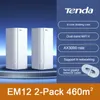 EM12 AX3000 WiFi Gigabit Hearty hela hemmaskrouter 5G 2402Mbps Wi-Fi6 System Hög Speed ​​Experience täckning 5500 ft