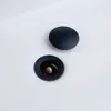 Drains Bathroom Basin Sink PopUp Drain Waste Stopper Bathroom Faucet Accessories Solid Brass Material Black Chrome Rose Brushed Gold 230323