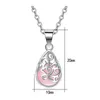 Pendentif Colliers Collier Moonlight Opal Collier Pour Femmes Cadeau 45cm Boîte Chaîne Déclaration Collier Ras Du CouPendentif