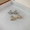 Brincos de Moda de Moda Real Bated Zircon Lua Estrela Coreana de Estrela coreana