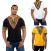 Heren t shirts 2023 heren Afrikaanse kleding dashiki stijl katoen printt tops man shirt