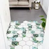 Dywany korytarz sypialnia mata dywan dywan domowe podłoga wejście pu przeciwpoślizgowe odporne na olej olejowe łatwe czyste maty sześciokątne wzór DIY