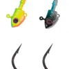 Ami da pesca 3 pezzi Amo da pesca Drop Shot 3,5 g-20 g Pesce JIG Testa Affondamento Gancio Bass Attrezzatura da pesca Amo da pesca di qualità Attrezzatura da pesca invernale P230317