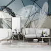 Sfondi XUE SU Carta da parati personalizzata Nordic Modern Minimalist Light Luxury Geometric White Feather TV Sfondo Wall 8D Murale