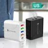 Multi-Port-USB-PD-Ladegerät, UK-Standard-Multifunktions-Reiseladekopf-Tablet-Telefon-Adapter