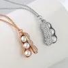 Collana di conchiglie a forma di arachidi Personalità femminile Ins Ciondolo semplice ad alto senso Design di nicchia di lusso Gioielli con catena a clavicola