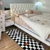 Tapijt kasjmier tapijten voor slaapkamerdecoratie maison strip slaapkamer bedkamer bed voet mat donzige woonkamer tapijt dicht tapete tapete infantil tapijten 230324