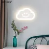 Muurlampen schattig roze witte dolfijn wolk sterren stijl moderne led lichten woonkamer baby slaapkamer bedkamer bed kind binnen verlichting