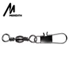 Fishing Hooks Meredith 50Pcs/Lot Fishing Connector Pin Bearing Rolling Swivel Stainless Steel with Snap Fishhook Lure Tackle Accessorie P230317