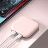 10000mAh Mini Power Bank para iPhone Xiaomi Huawei Samsung LED PowerBank 2 USB Carregador portátil Bateria de bateria externa Banco de energia