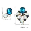 Stud Earrings Arrival Crystal Rhinestone Asymmetric Fashion Personality Korean Zircon Imitation Factory Outlets