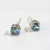 Boucles d'oreilles Hainon Party portant du cristal bleu multicolore pour les filles boucle d'oreille sans nickel argent mode cadeaux de noël