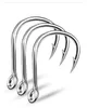 Fishing Hooks 10pcs Size 1/0-5/0# Circle Fishing Hook Ring Eye Fishhooks Barbed Fishing Hooks Single Jig Fish Hook Tackle High-carbon Steel P230317