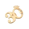 Favor 30th 40th 50th 60th Wrossals Wedding Anniversary Party présente Gold Imperial Crown Digital 50 Bouteille ouvre-cadeaux CONDIONNE